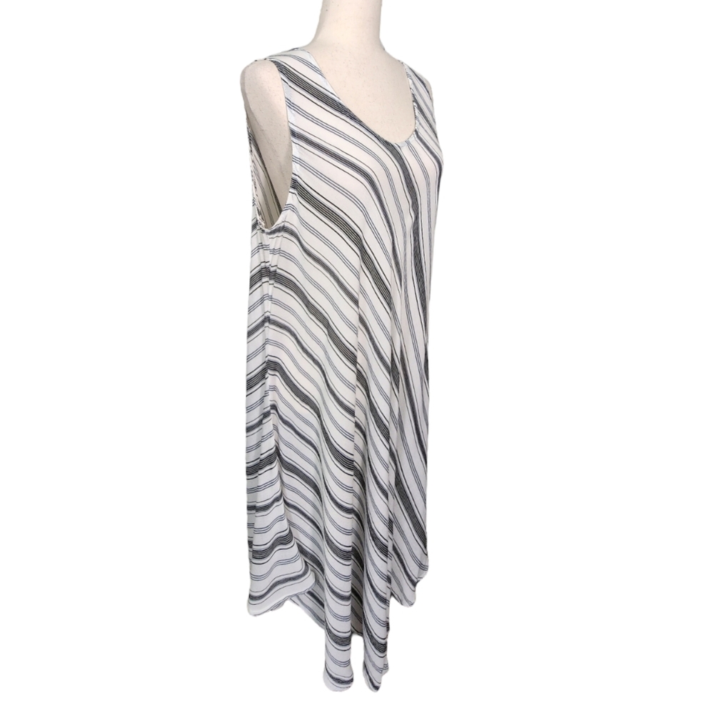 India Boutique Boho Summer Easy Breezy Asymmetrical Tank Dress OS